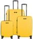 Set of suitcases CAT Industrial Plate (S,M,L) made of ABS plastic on 4 wheels 84758 yellow