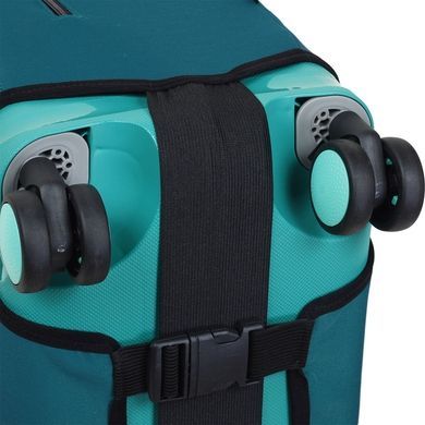 Protective cover for a small suitcase made of neoprene S 8003-38 Dark turquoise