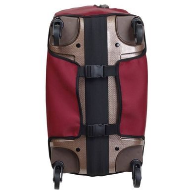 Protective cover for a large neoprene suitcase L 8001-42 Burgundy